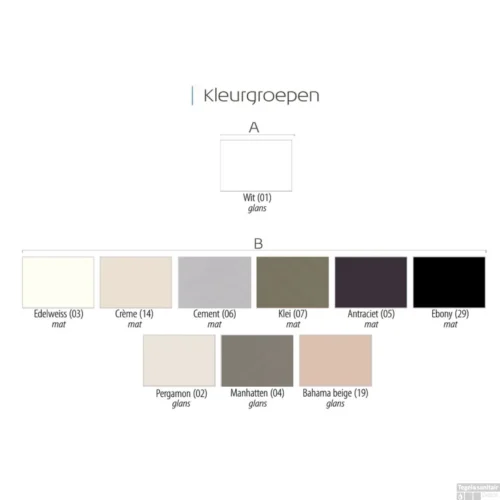 Kwartrond Douchebak Bounty 100 X 90 X 4 Cm Pergamon -Badkamer Winkel 100x90 bounty pergamon kleurstaal