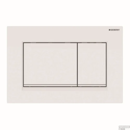 Bedieningsplaat Geberit Sigma 30-Toets Spoeling Mat Wit Glans Wit