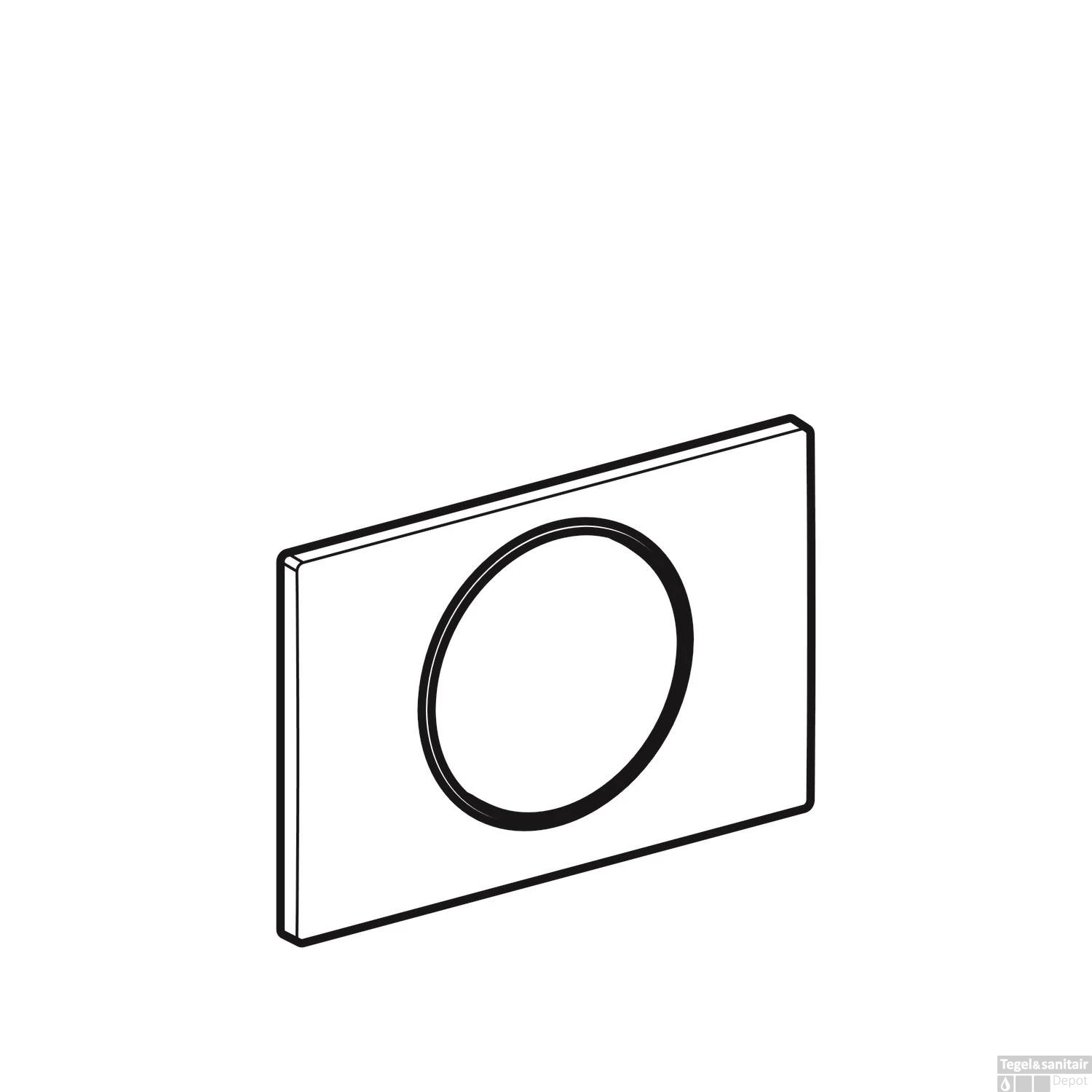 Bedieningsplaat Geberit Sigma 10 Mat Zwart 2 Bedieningsplaat Geberit Sigma 10 Mat Zwart - Afbeelding 2