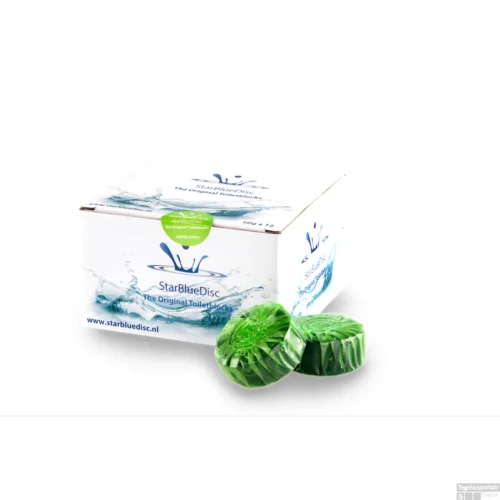 12 Geberit StarBlueDisc Toiletblokjes Groen Halfjaar Verpakking.