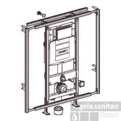 Geberit Gis Easy Sigma Inbouwreservoir H120 Cm. B.90/125 Cm.