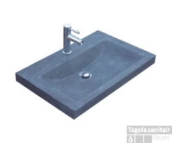 Wasblad Sanilux Compact Stone Hardsteen 60x38x5cm 1 Kraangat