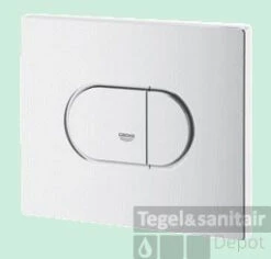 Grohe Arena Cosmopolitan Bedieningsplaat 2-knops Frontbediening Horizontaal Wit