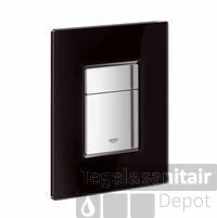 Grohe Skate Cosmopolitan Bedieningsplaat Tweeknops Frontbediening Glas Zwart