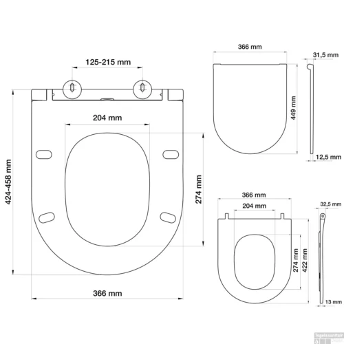 Toiletzitting Tiger Elvas Duroplast Softclose Wit -Badkamer Winkel 250920646 sfeer 1
