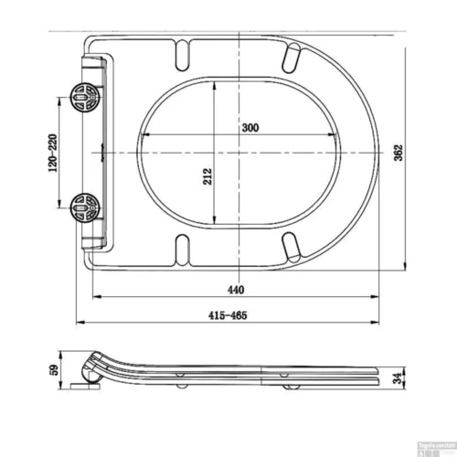 Wandcloset Wiesbaden Vesta Diepspoel Rimless Mat Wit ( Incl. Flatline Zitting Mat Wit) -Badkamer Winkel 32.2502 zitting 1 1 1