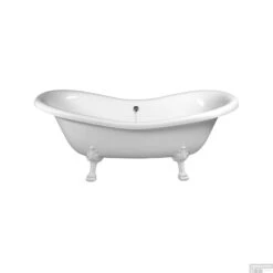 Nieuwe Producten -Badkamer Winkel 38112 vrijstaand bad sapho charleston 188x80x71 cm wit met leeuwenpoten 1