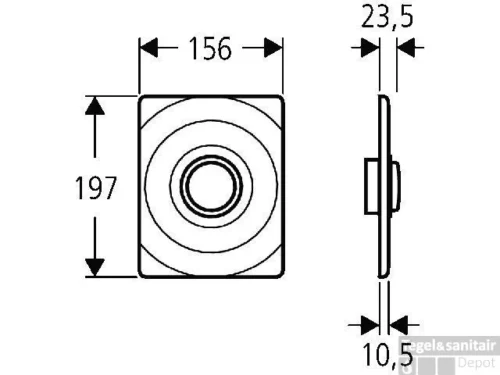 Grohe Surf Afdekplaat Voor Inbouw Spoeler Chroom -Badkamer Winkel 38252