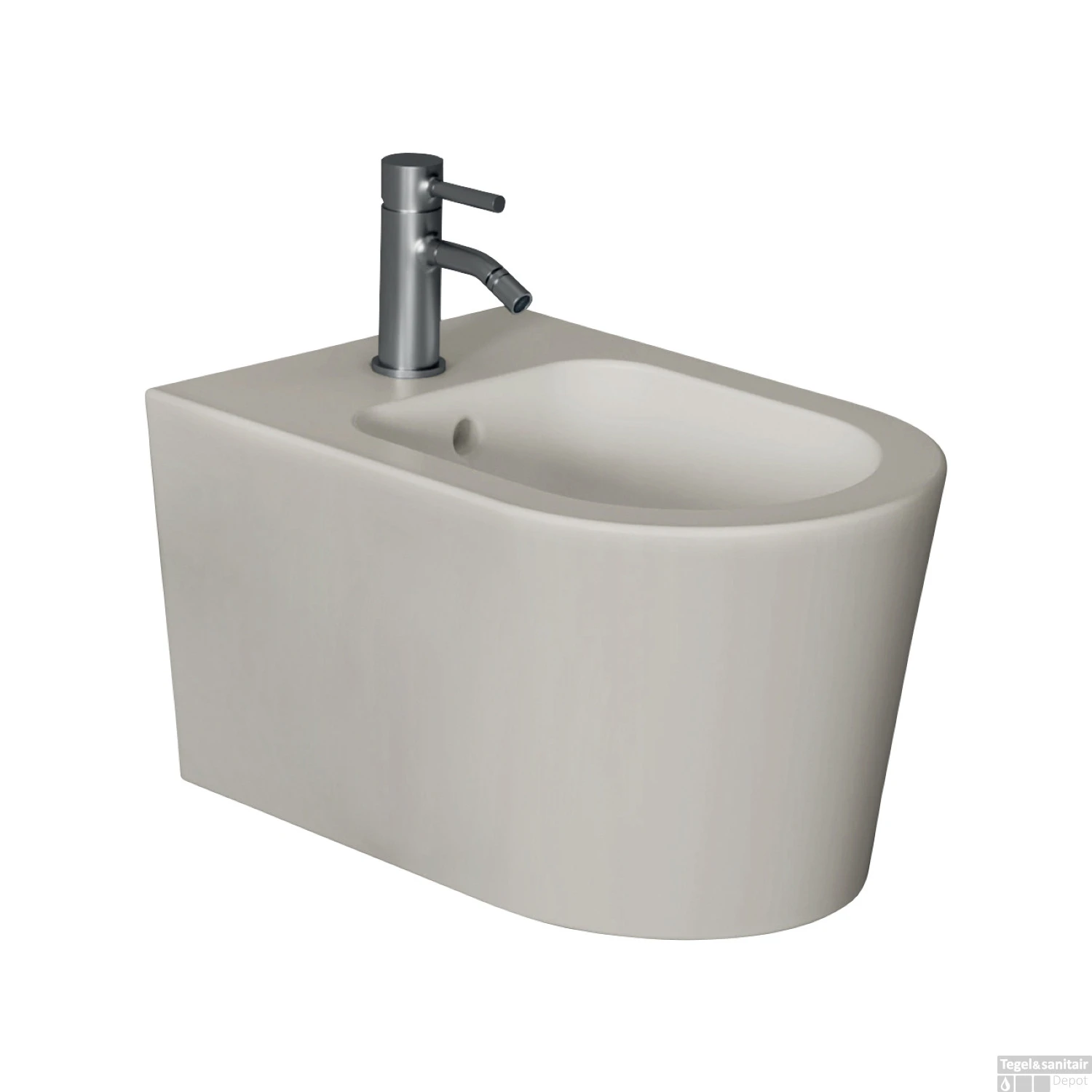 Bidet Salenzi Form Square Mat Grijs (exclusief Kraan) 1 Bidet Salenzi Form Square Mat Grijs (exclusief Kraan)