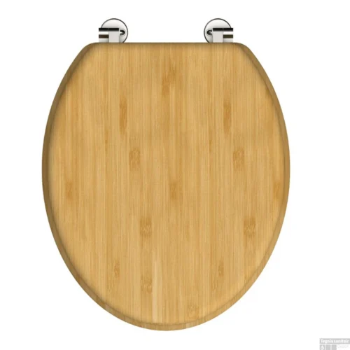 Toiletbril Schutte Lupos Natural Bamboo Bruin