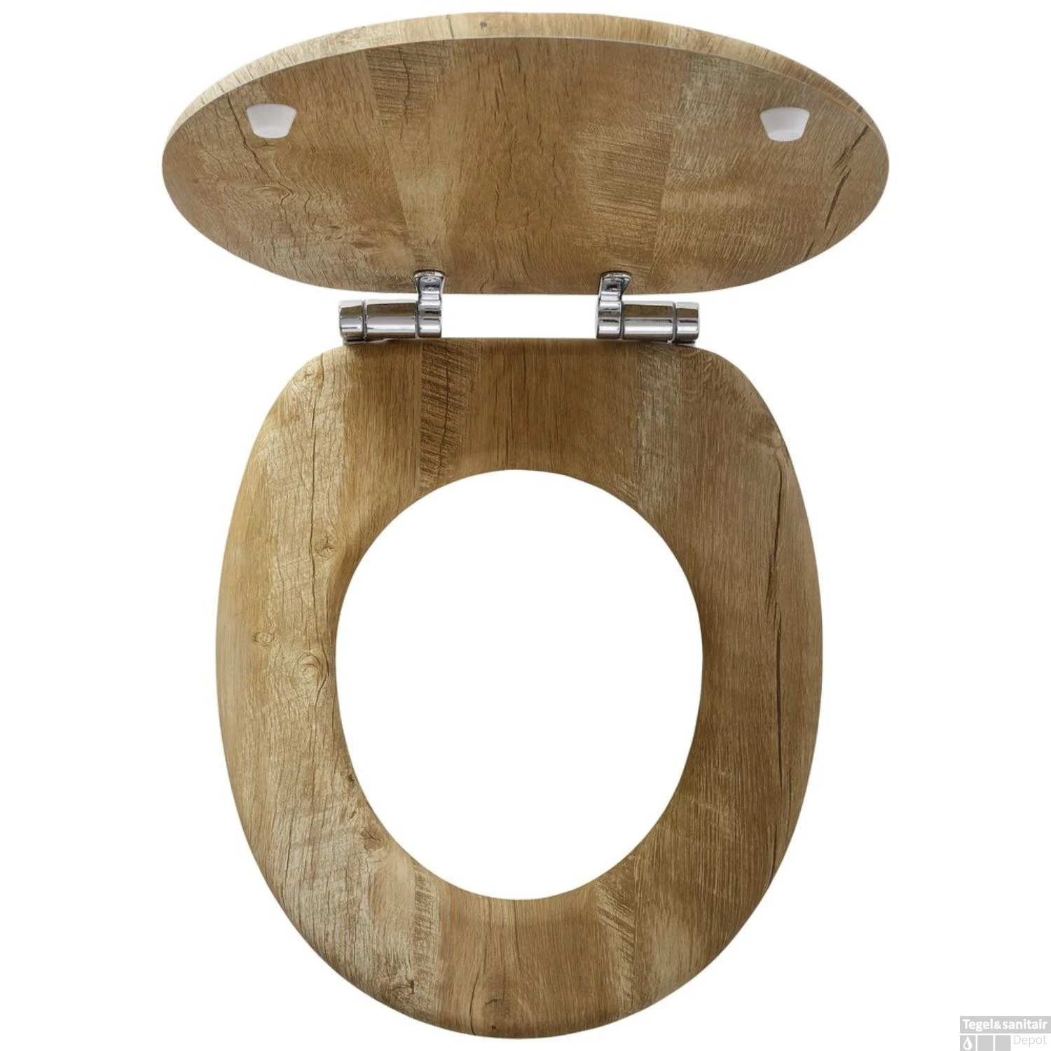 Toiletzitting Tiger Hetta Comfort Feel Softclose Houtstructuur Bruin - Afbeelding 2