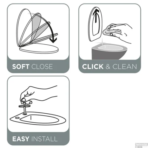 Toiletzitting Tiger Memphis Softclose Duroplast Wit -Badkamer Winkel 4008912529424 toiletzitting tiger memphis softclose duroplast wit 8