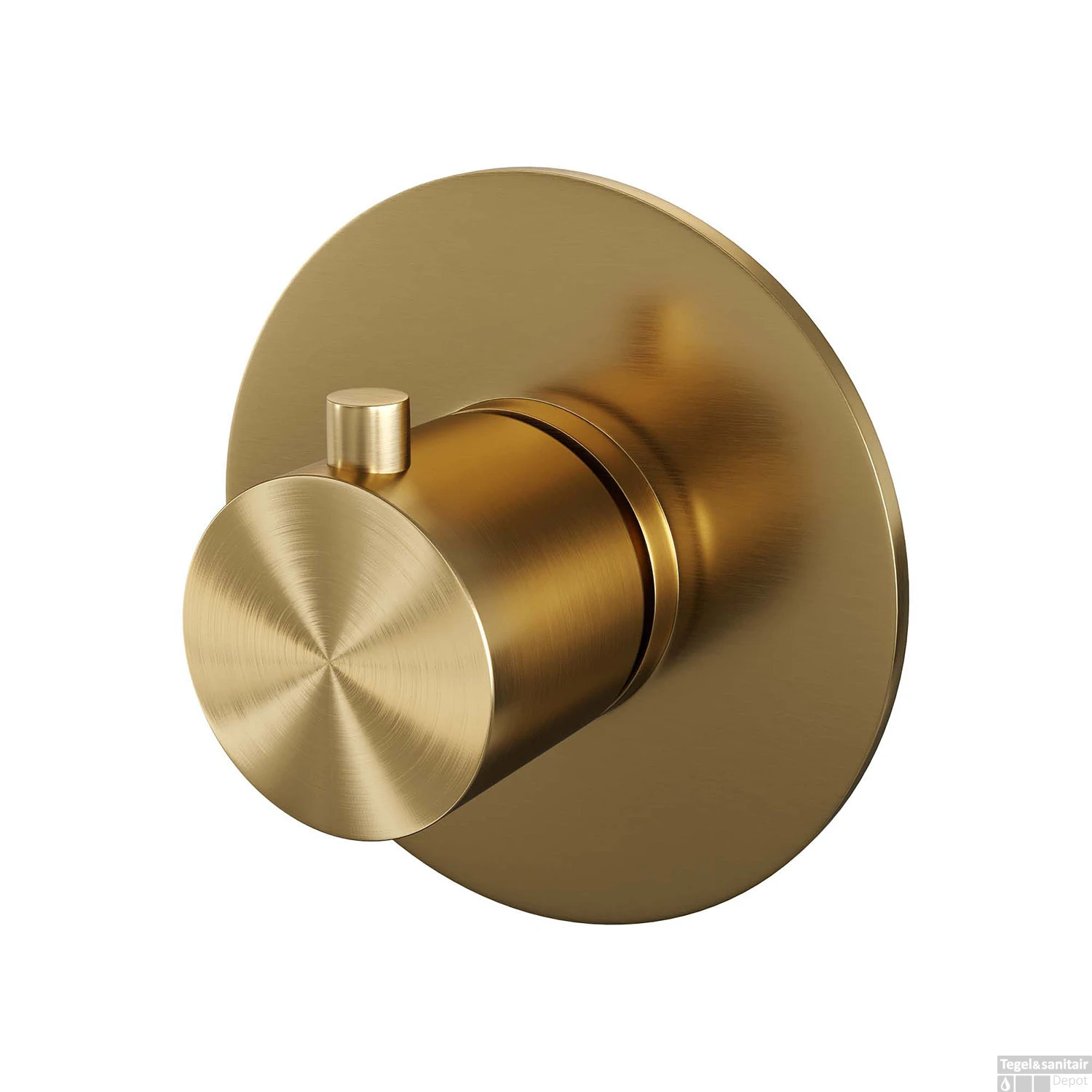 Inbouwthermostaat Brauer Gold Edition Met Ronde Knop En Rozet Geborsteld Goud 1 Inbouwthermostaat Brauer Gold Edition Met Ronde Knop En Rozet Geborsteld Goud