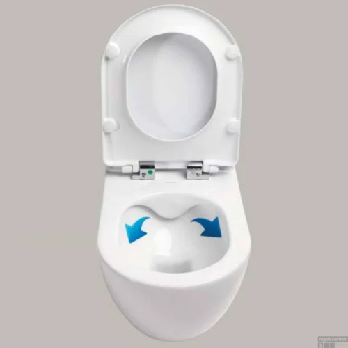 Wandcloset Boss & Wessing Freedom Randloos Met Bidet Glans Wit (Excl. Zitting) -Badkamer Winkel 523ed3316b6d2507eab83a4f8f1b12db140784c9