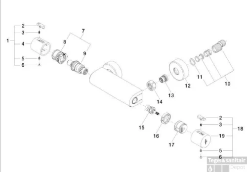 Villeroy & Boch Subway Douchethermostaat 15 Cm. Chroom -Badkamer Winkel 55105