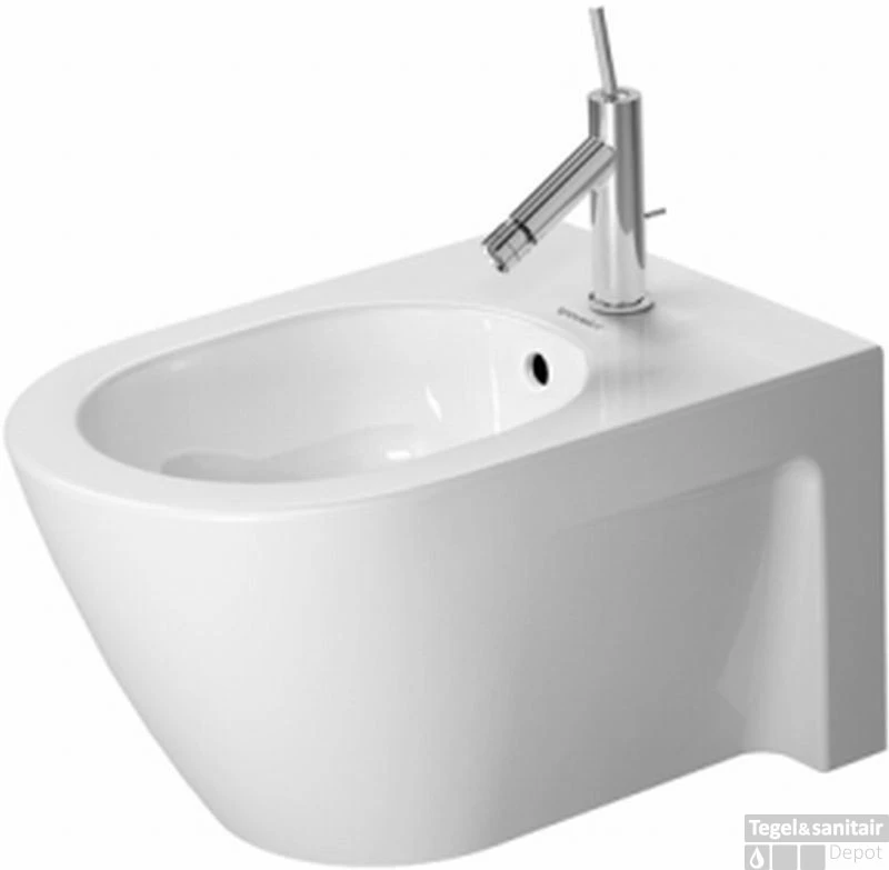 Duravit Starck 2 Wandbidet 37x54 Cm. Wondergliss Wit 1 Duravit Starck 2 Wandbidet 37x54 Cm. Wondergliss Wit