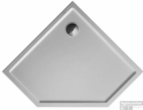 Duravit Starck Slimline Douchebak Vijfhoekig 90 X 90 X 4 Cm. Antislip Wit