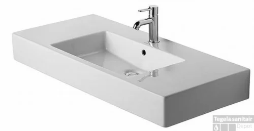 Duravit Vero Meubelwastafel Met Wondergliss 105x49x17 Cm Keramiek Glanzend Wit