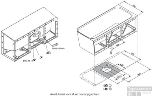 Bette Art Iv Bad 185 X 80 X 42 Cm. Wit -Badkamer Winkel 77730