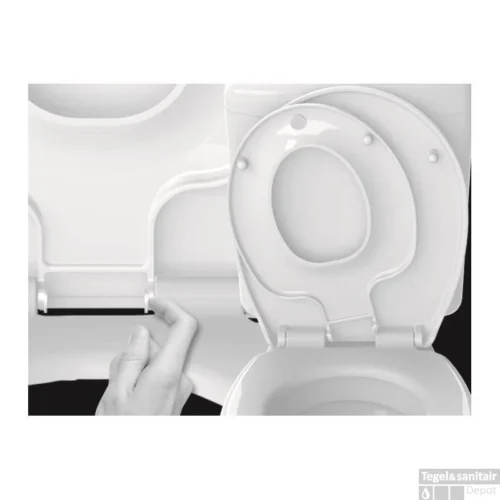 Wc-Zitting Allibert Kids Wit Soft-Close -Badkamer Winkel 818862 4