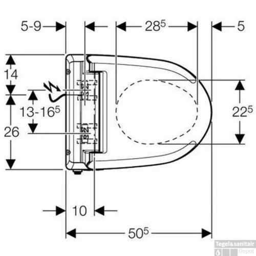Douche Wc Zitting Geberit Aquaclean 4000 Wit 13 Douche Wc Zitting Geberit Aquaclean 4000 Wit -Badkamer Winkel 82438 1