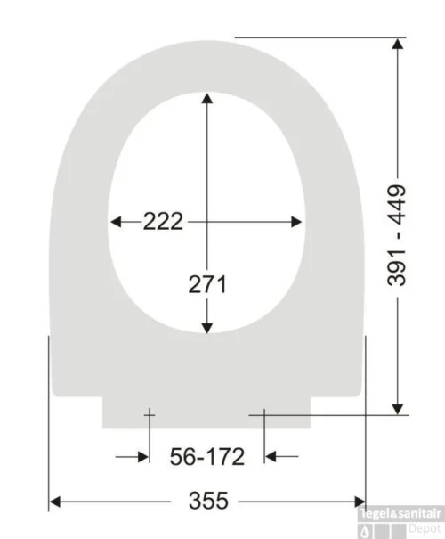 Pagette Kadett Closetzitting Met Softclose /kunststof Bevestiging Pergamon -Badkamer Winkel 82898