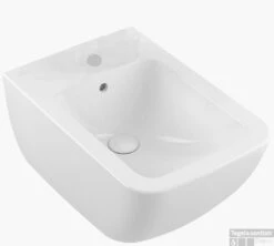 Villeroy & Boch Venticello Wandbidet 37x56 Cm. 1x Kraangat M/overloop Wit