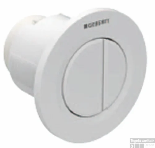 Geberit Type 01 2-knops Pneumatische Inbouwdrukker Sigma/delta 8cm Mat Chroom