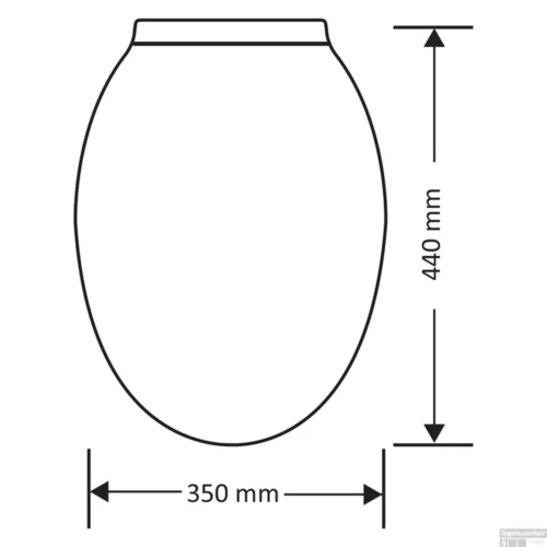 Closetzitting Differnz 35x44 Cm Softclose Wit -Badkamer Winkel 8712793562932 closetzitting differnz 35x44 cm softclose wit 3