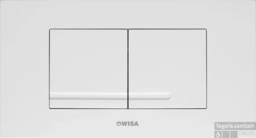 Wisa Xt Kantos Bedieningsplaat Dualflush Steel