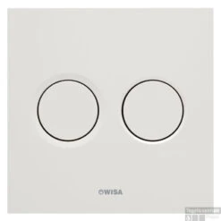 Wisa Luga Luga Bedieningsplaat Dualflush Wit