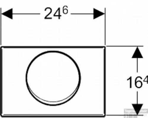Geberit Mambo Bedieningsplaat Rvs -Badkamer Winkel 92849