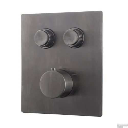 Afbouwdeel Inbouwthermostaat Wiesbaden Caral Klik Pro 2-weg Gunmetal