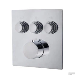 Afbouwdeel Inbouwthermostaat Wiesbaden Caral Klik Pro 3-weg Chroom