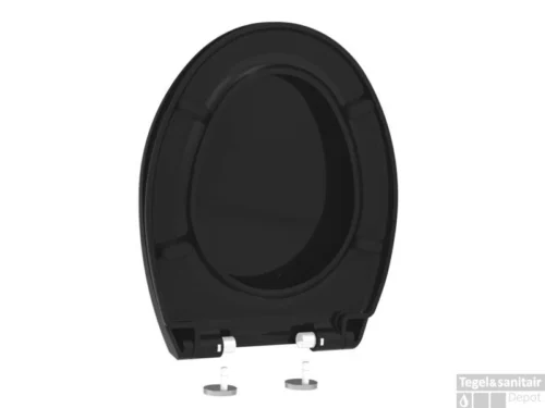 Allibert Toiletzitting Boreo Zwart -Badkamer Winkel allibert toiletzitting boreo zwart staand