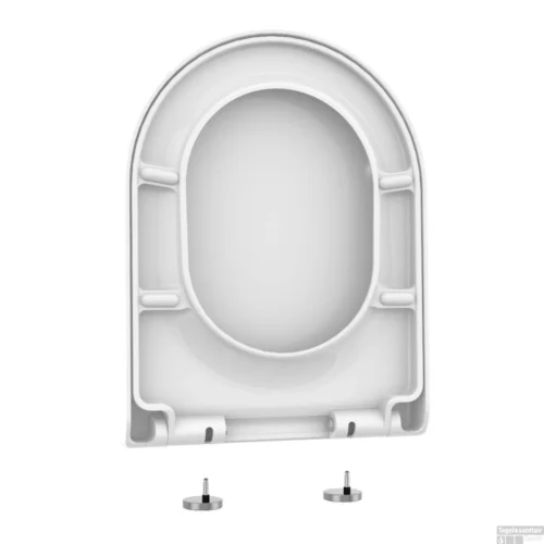 Allibert Toiletzitting Steel Glans Wit -Badkamer Winkel allibert toiletzitting steel glans wit shop3