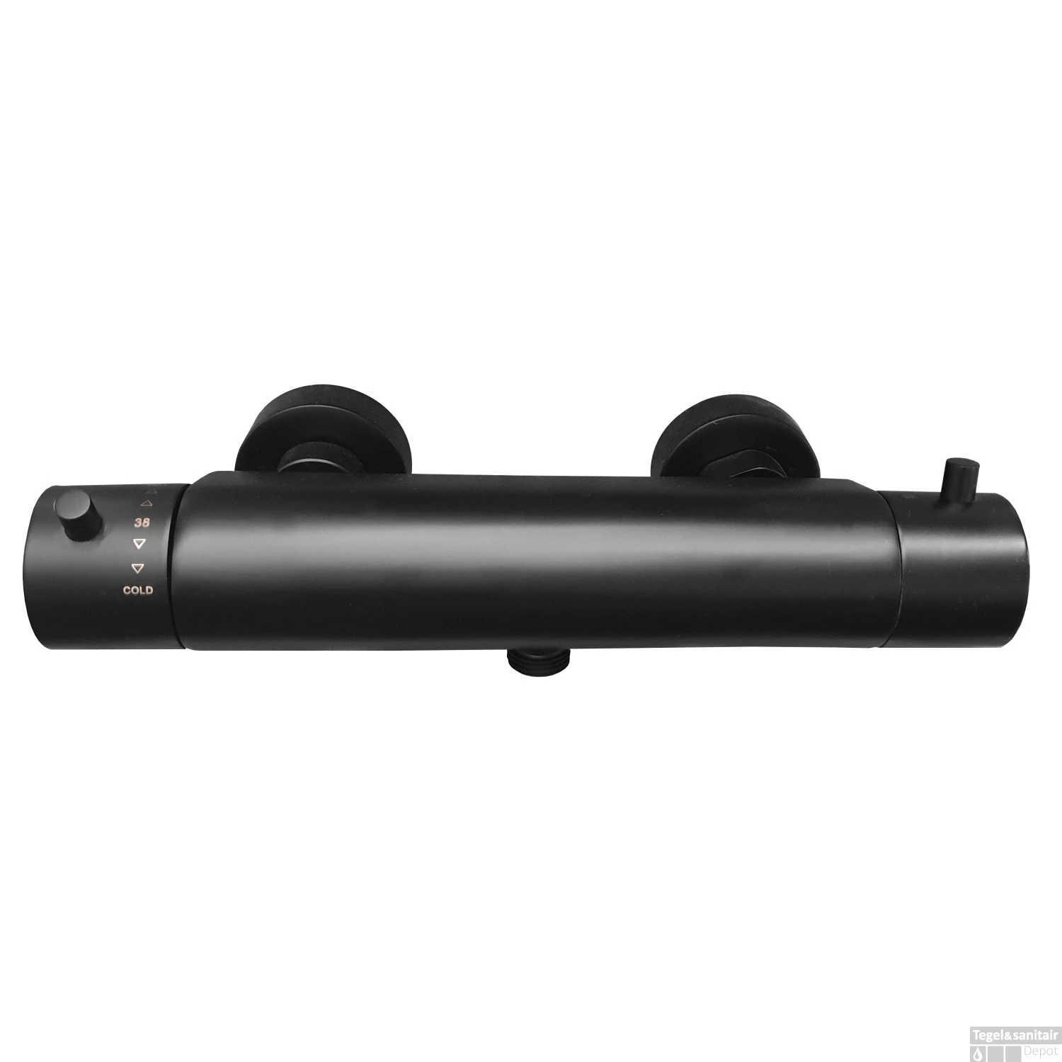 BWS Thermostaatkraan Douche Cool Touch Mat Zwart 1 BWS Thermostaatkraan Douche Cool Touch Mat Zwart