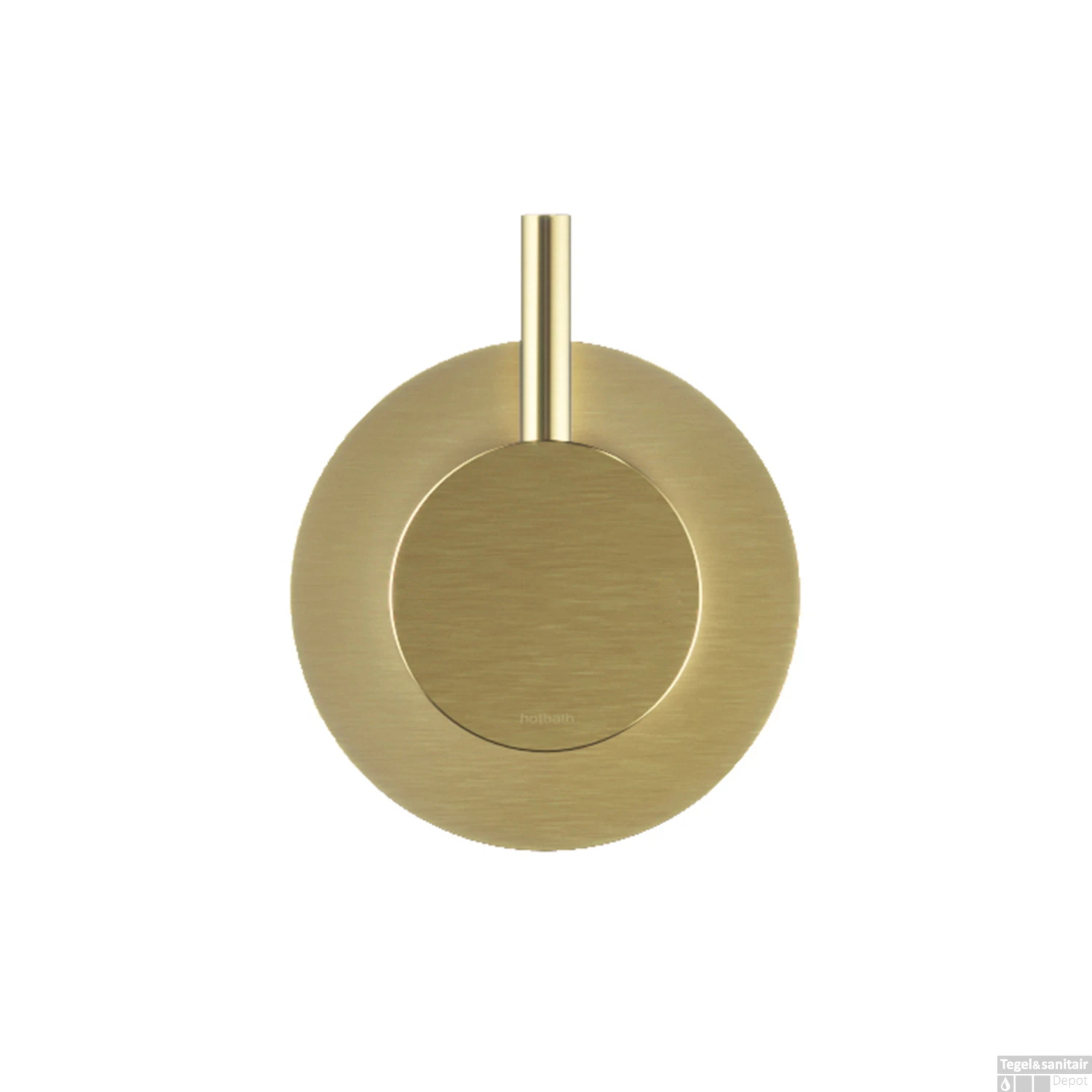 Stopkraan Hotbath Cobber Inbouw Thermostaat Geborsteld Messing PVD (excl. Inbouwdeel) - Afbeelding 2