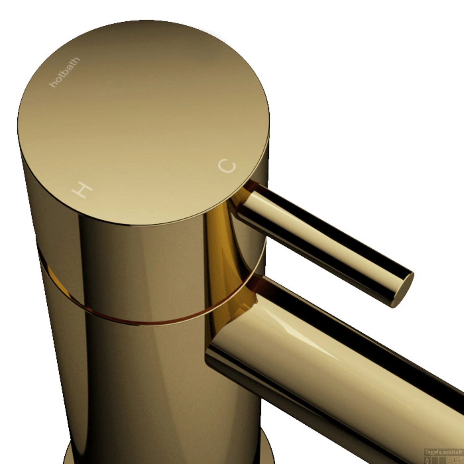 Inbouw Douchemengkraan Hotbath Cobber Incl. Doucheslang En Handdouche Gepolijst Messing - Afbeelding 2