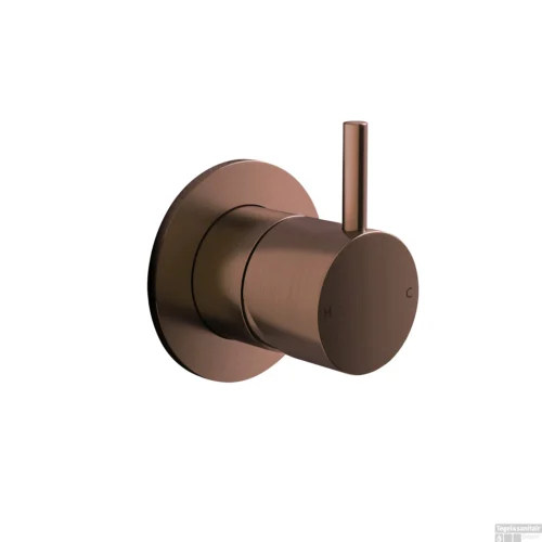 Inbouw Douchemengkraan Hotbath Cobber 1-hendel Geborsteld Koper PVD