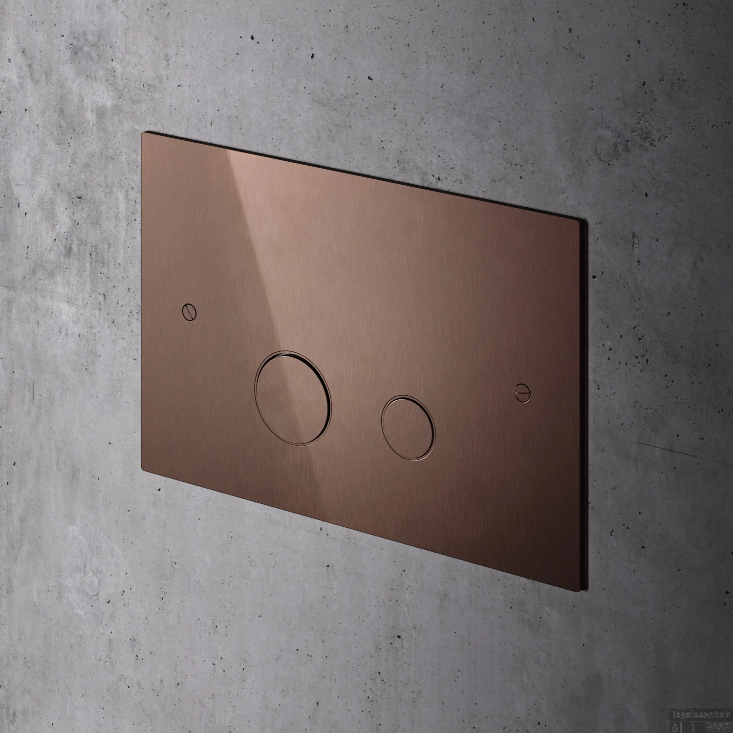 Bedieningspaneel Hotbath Cobber T.b.v. Geberit UP320 Geborsteld Koper PVD