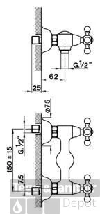 Cisal Arcana Douchemengkraan AR00044174 Chroom-Goud