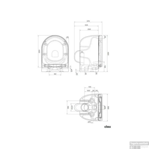 Clou Hammock Wandtoilet Versie 56 Onepack Incl Zitting Deksel En Soft Closing Quick Release Systeem Glanzend Wit Keramiek 36.8x56x37.5cm -Badkamer Winkel clou hammock wandtoilet versie 56 onepack incl zitting deksel en soft closing quick release systeem glanzend wit keramiek tech