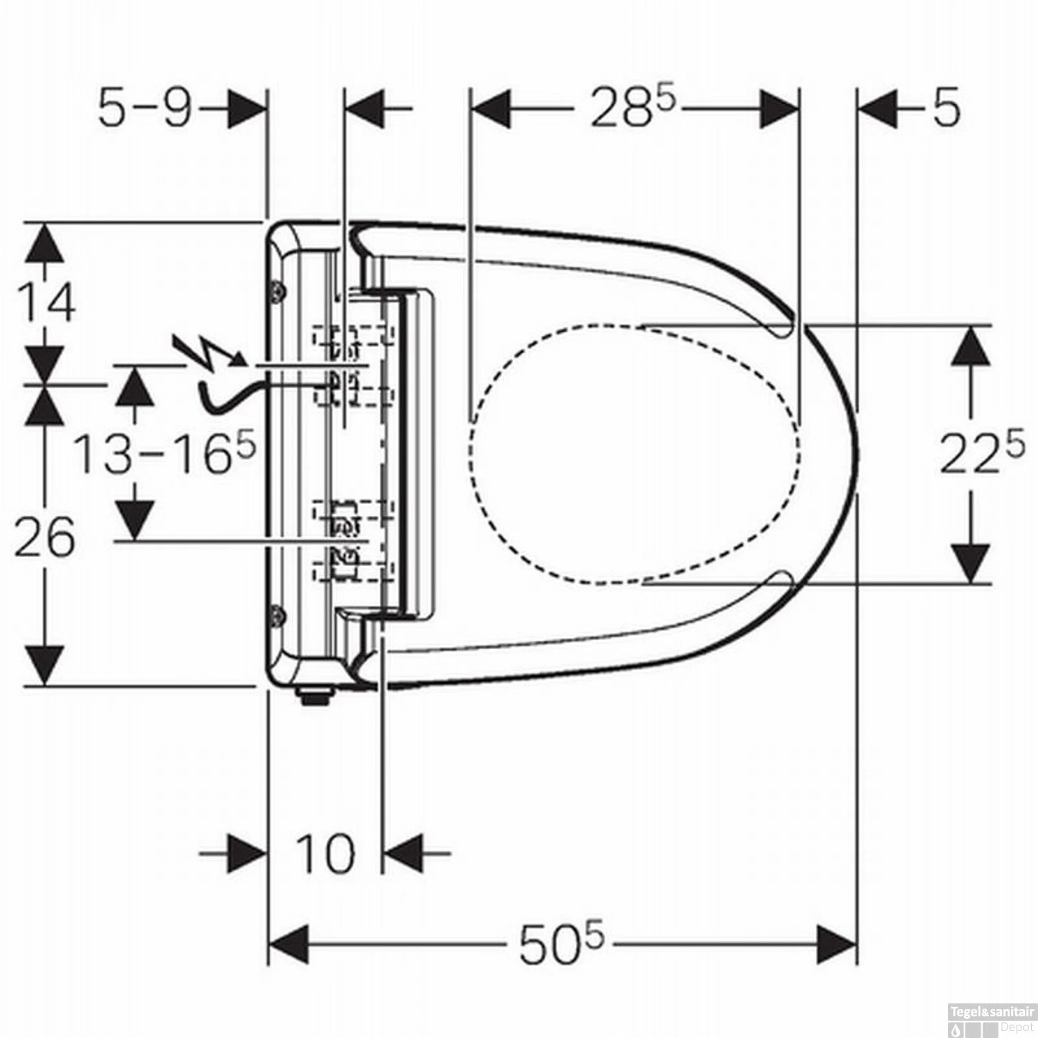 Douche Wc Geberit Aquaclean 4000 Met Closet Model 1 Compleet Wit 6 Douche Wc Geberit Aquaclean 4000 Met Closet Model 1 Compleet Wit - Afbeelding 6