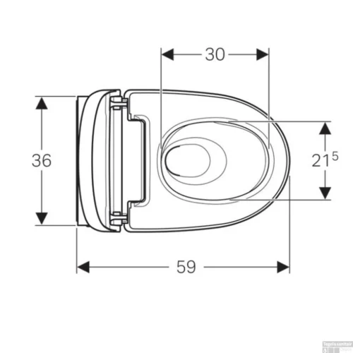 Douche WC Geberit AquaClean Mera Classic Met Geurafzuiging Warme Luchtdroging En Ladydouche Met Softclose En Deksel Wit -Badkamer Winkel douche wc geberit mera classic alpien wit 146200211 tech1