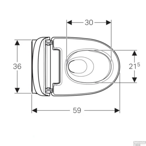 Douche WC Geberit AquaClean Mera Classic Met Geurafzuiging Warme Luchtdroging En Ladydouche Met Softclose En Deksel Glanschroom -Badkamer Winkel douche wc geberit mera classic alpien wit 146200211 tech1 1