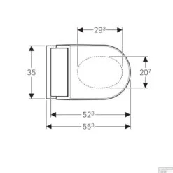 Douche WC Geberit AquaClean Tuma Classic Compleet Rimfree Glas Alpien Wit 7 Douche WC Geberit AquaClean Tuma Classic Compleet Rimfree Glas Alpien Wit -Badkamer Winkel douche wc geberit tuma classic tech1