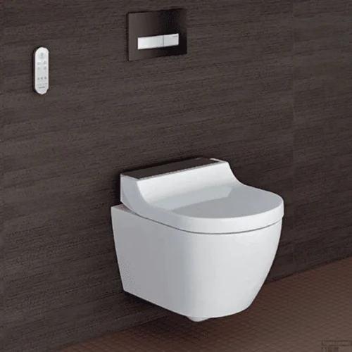 Douche WC Geberit AquaClean Tuma Comfort Compleet Rimfree Geborsteld RVS -Badkamer Winkel douche wc geberit tuma comfort sfeer