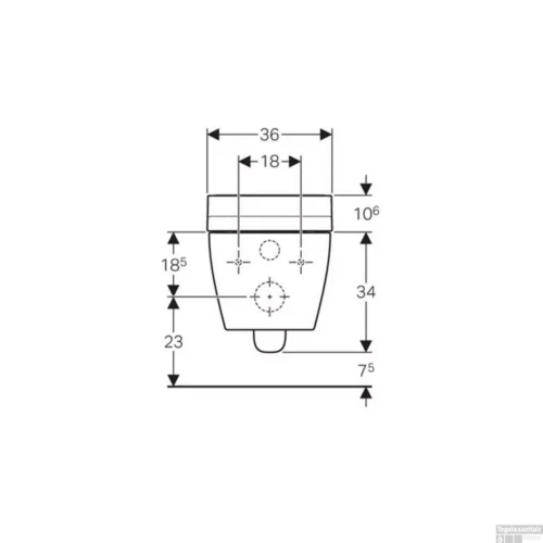 Douche WC Geberit AquaClean Tuma Comfort Compleet Rimfree Geborsteld RVS -Badkamer Winkel douche wc geberit tuma comfort tech1