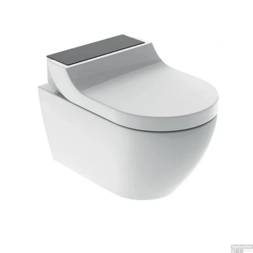 Douche WC Geberit AquaClean Tuma Comfort Compleet Rimfree Glas Zwart